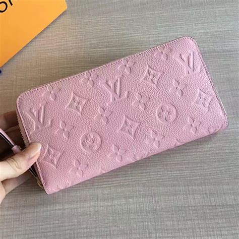 louis vuitton pink monogram wallet|louis vuitton empreinte wallet.